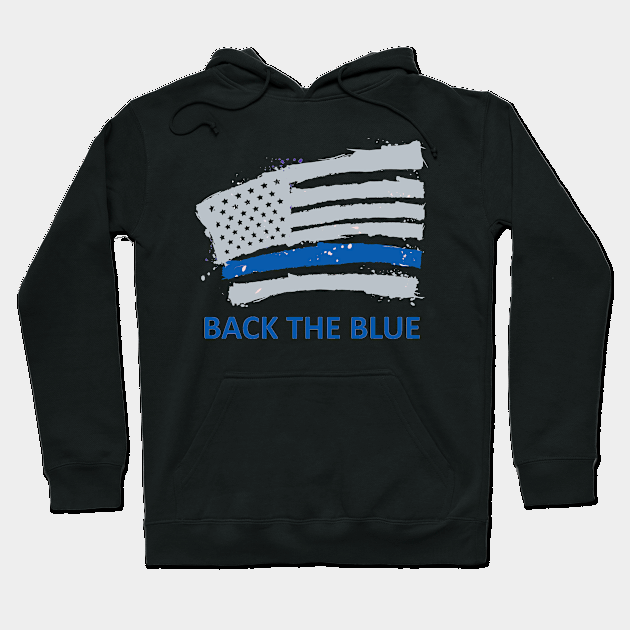 back the blue Hoodie by againstthelogic